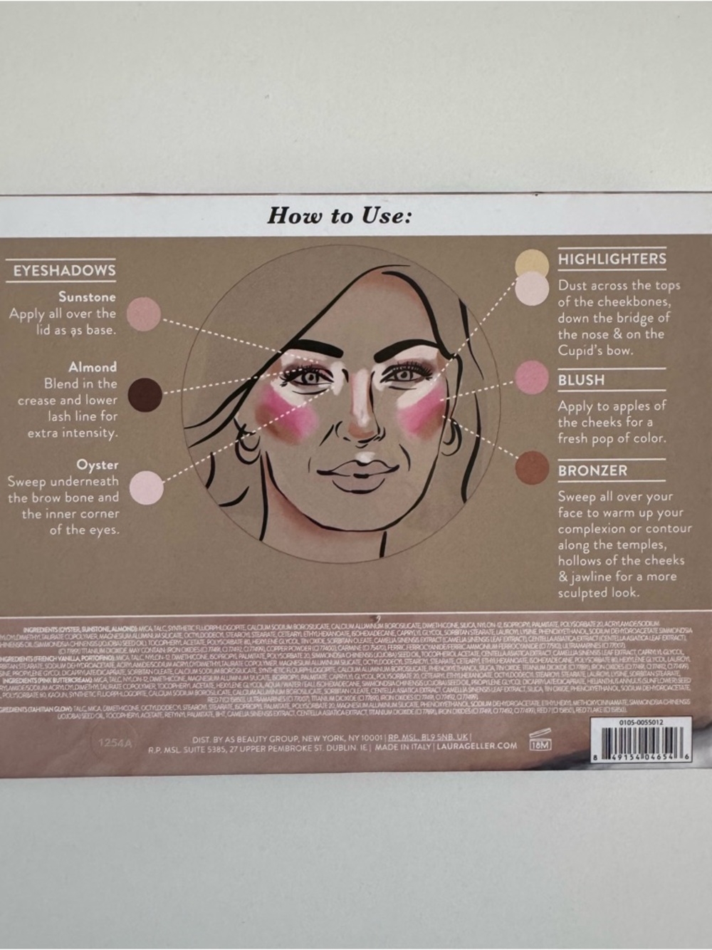 Laura Geller Baked Full Face Basics Palette - Pink, Taupe, Brown - Picture 2 of 3